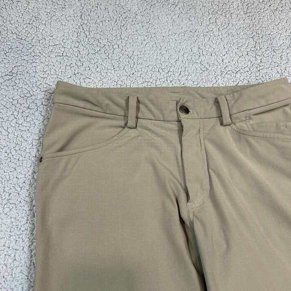 Lululemon Pants Mens 32 Brown ABC Slim Fit Chino Casual Athleisure Outdoor - Picture 2 of 8